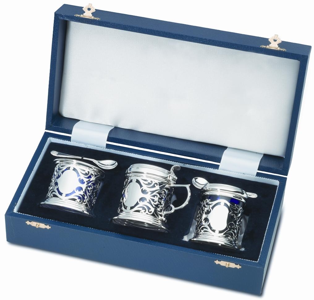 Sterling Silver Tableware, silver Condiment Sets